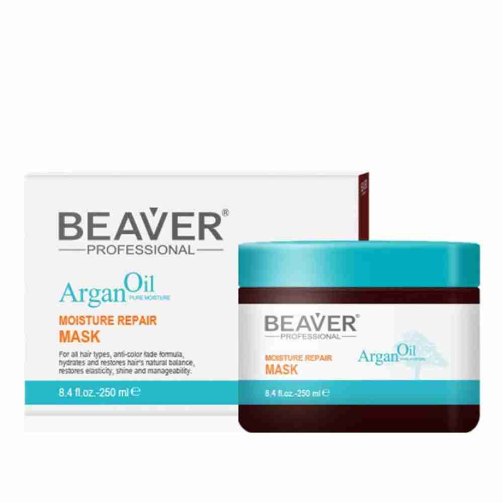 Маска BEAVER Argan Oil увлажняющая для интенсивного восстановления с аргановым маслом 250 мл