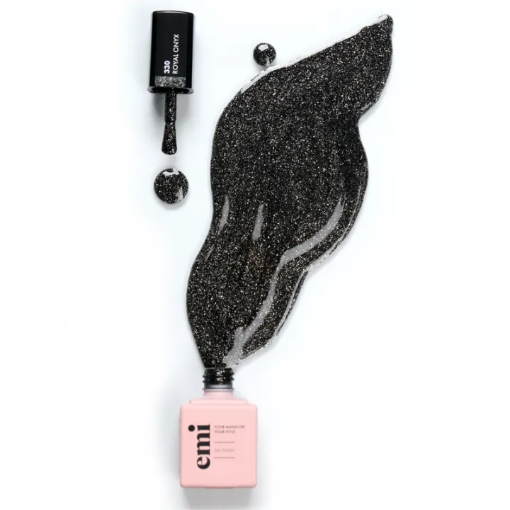 Гель лак E MiLac 9 мл (330 Королевский оникс)