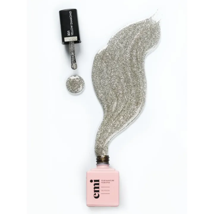 Гель-лак E MiLac 9 мл (331 Жовтий алмаз)