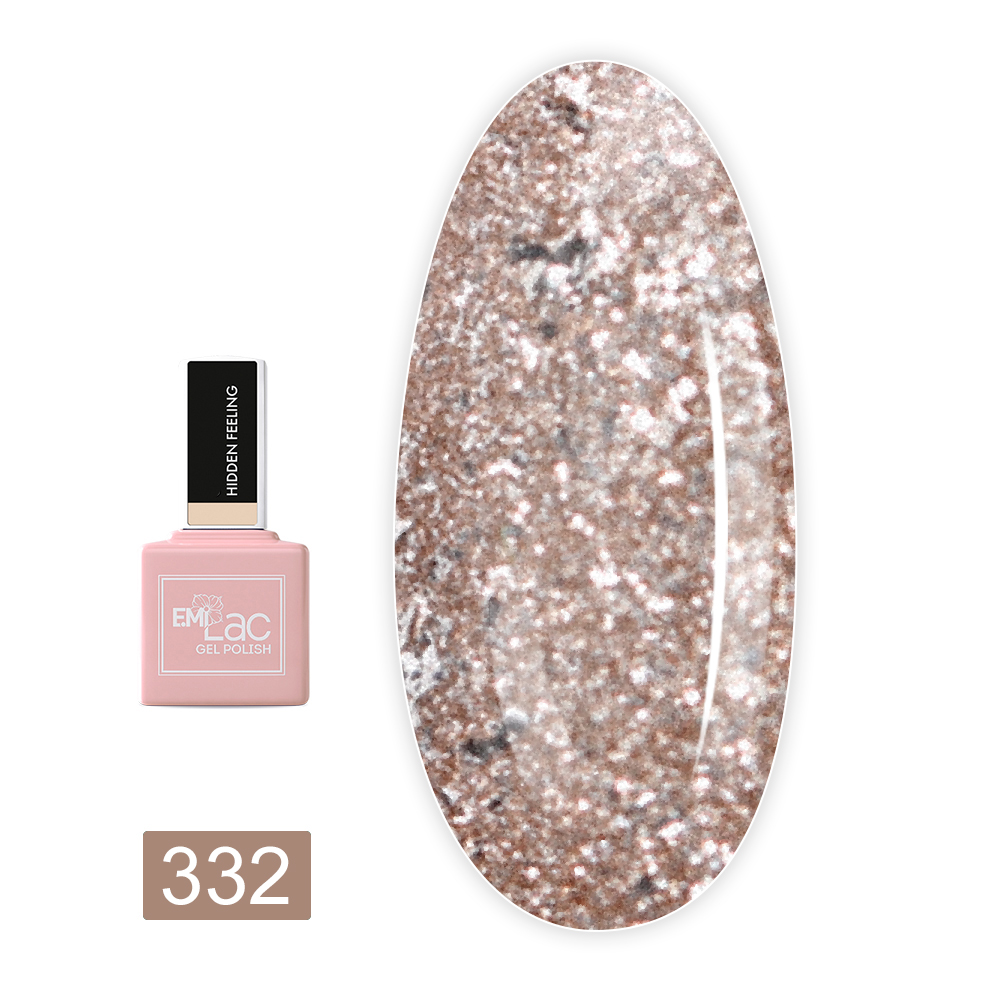 Гель лак E MiLac 9 мл (332 Золотая подвеска)