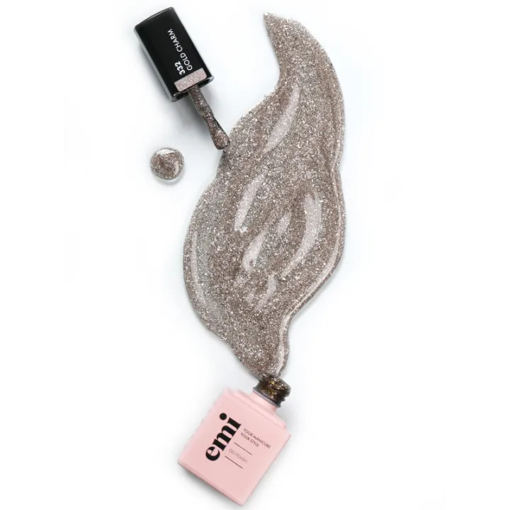 Гель-лак E MiLac 6 мл (332 Золота підвіска)