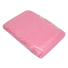 Шапочка-берет спанд на 1-й резинке (набор) 100 шт (Розовая)