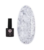 Топ для гель-лаку із сріблястими пластівцями Saga Top Silver Leaf 8 мл