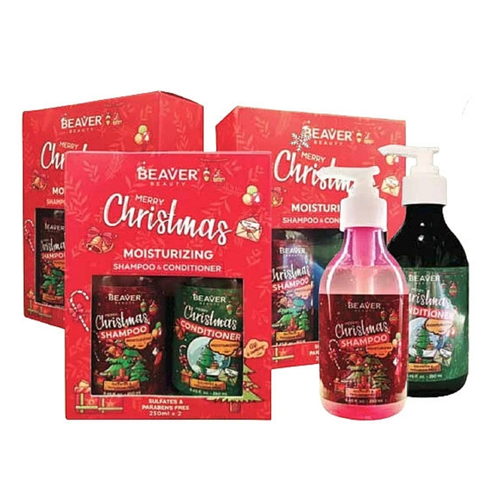 Набір BEAVER Новорічний зволожуючий Moisturizing 2*250 мл