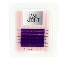 Ресницы Lash Secret Фиолетовые 6 линий (0.07C (8-13))