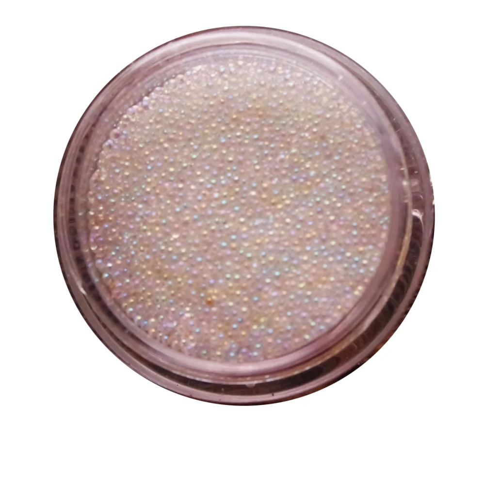 Бульонки напівпрозорі NailApex (голограмний білий)