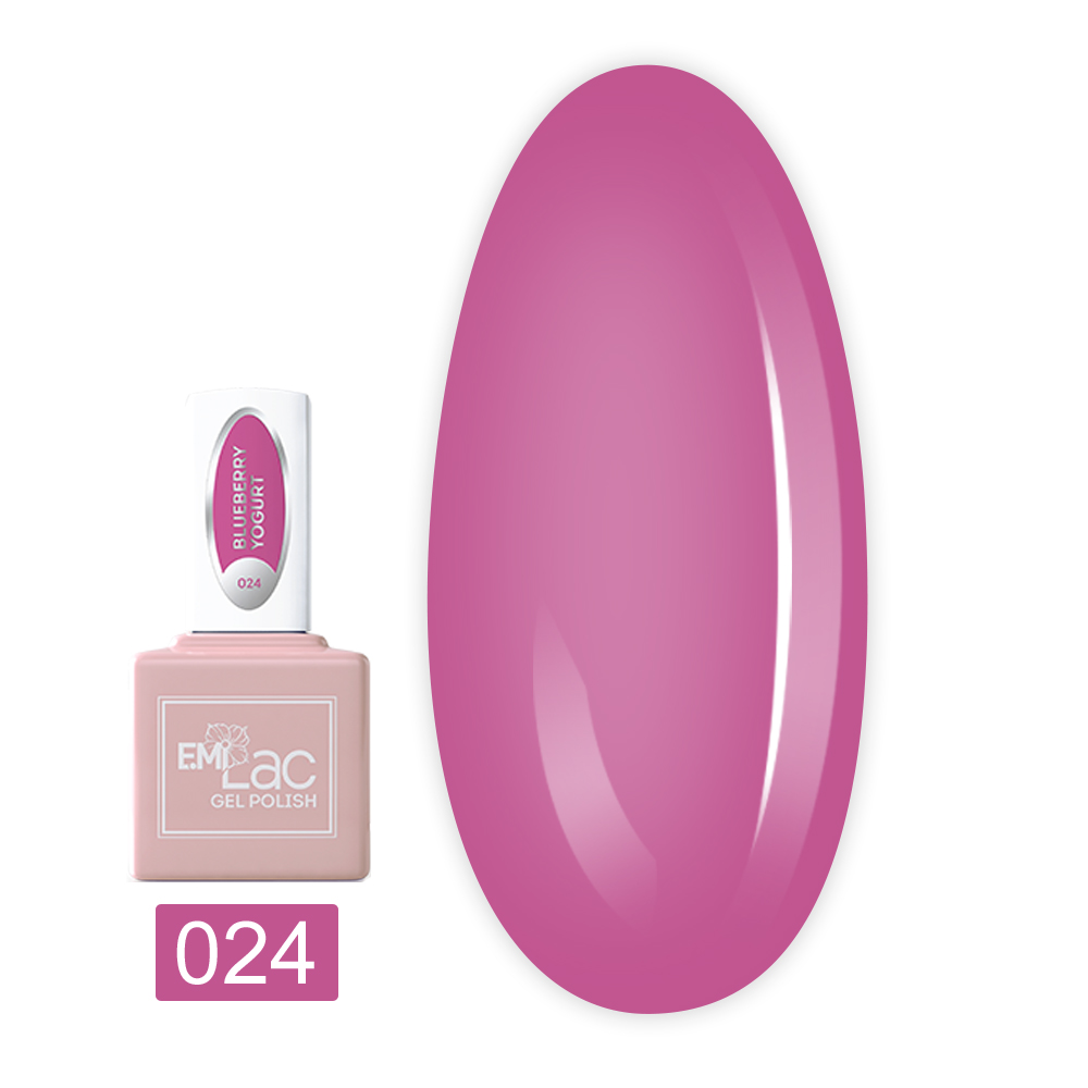 Гель-лак E.MI Lac 9 мл (024 Чорничний йогурт)