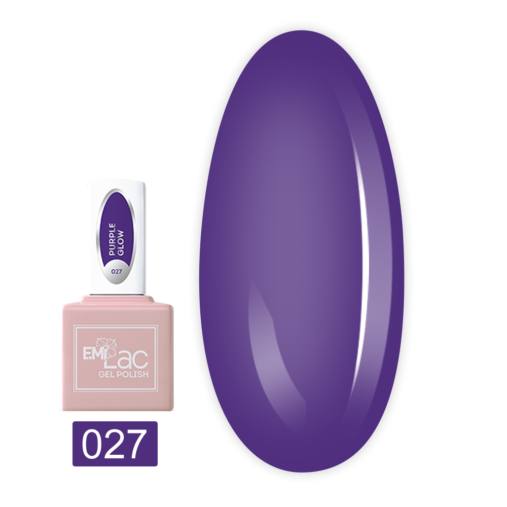 Гель-лак E.MI Lac 9 мл (027 Бузкове сяйво)