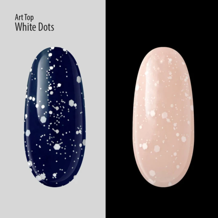 Топ PNB Art Top UVLED 8 мл (White Dots)