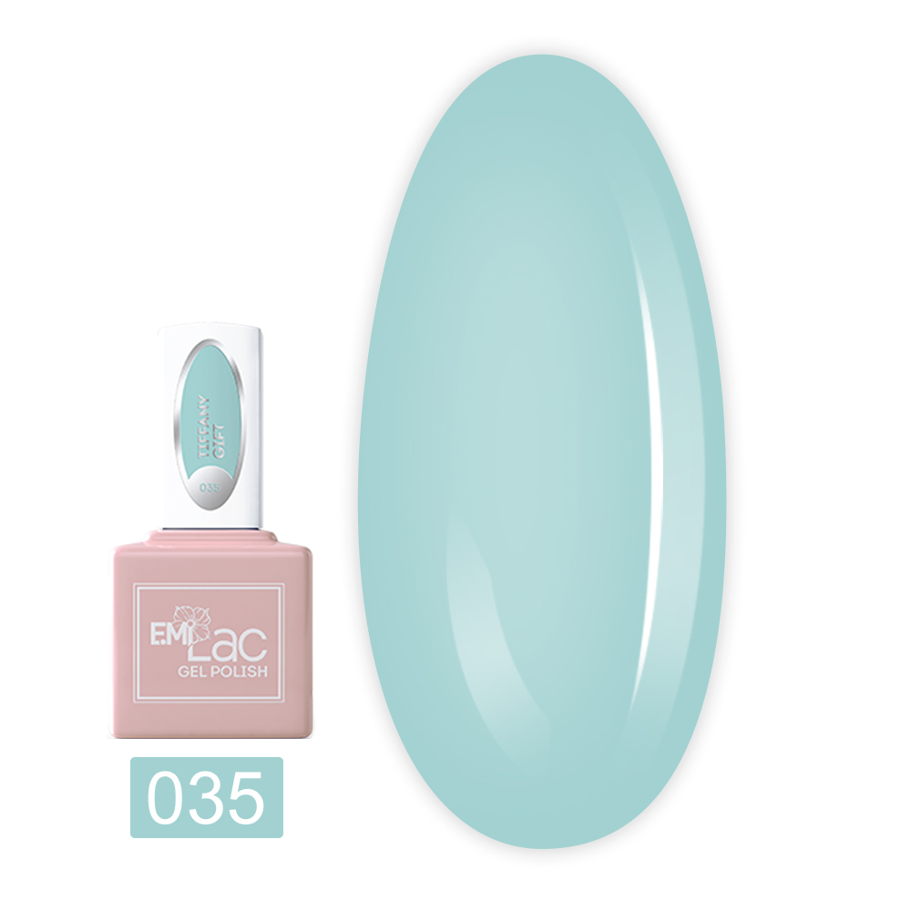 Гель лак E.MI Lac 9 мл (035 Подарок от Тиффани)
