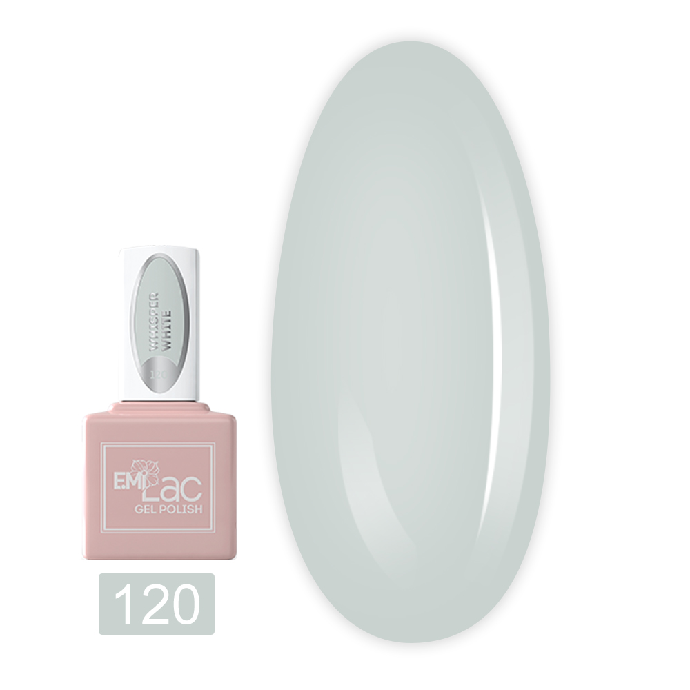 Гель-лак E.MI Lac 9 мл (120 Білий шепіт)