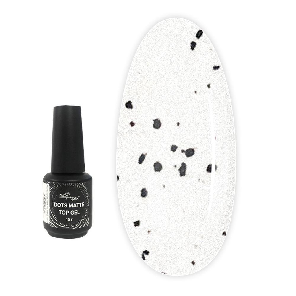 Топ NailApex Dots Matte Point Gel 15 мл