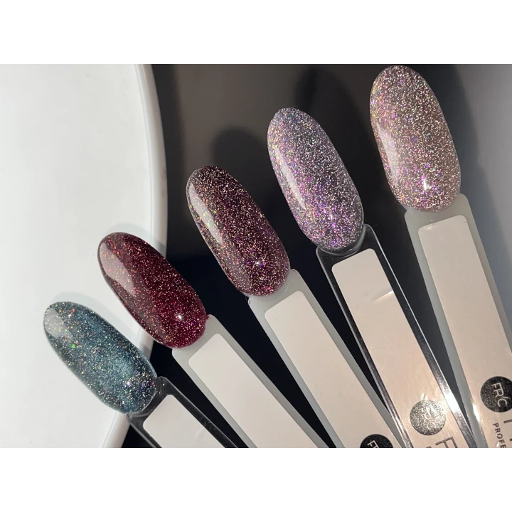 Гель-лак FRC Rain 8 мл світловідбивний голографічний (001)