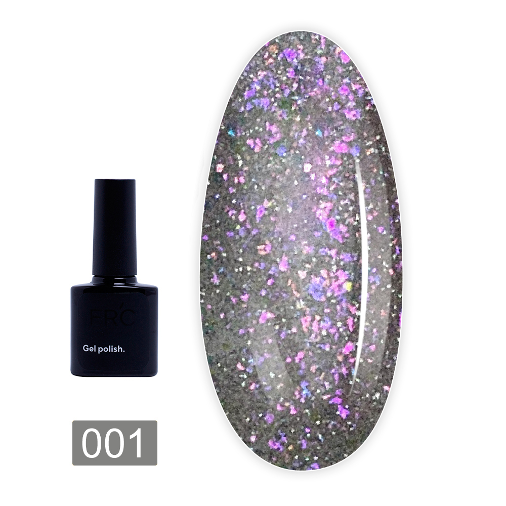 Гель-лак FRC Rain 8 мл світловідбивний голографічний (001)