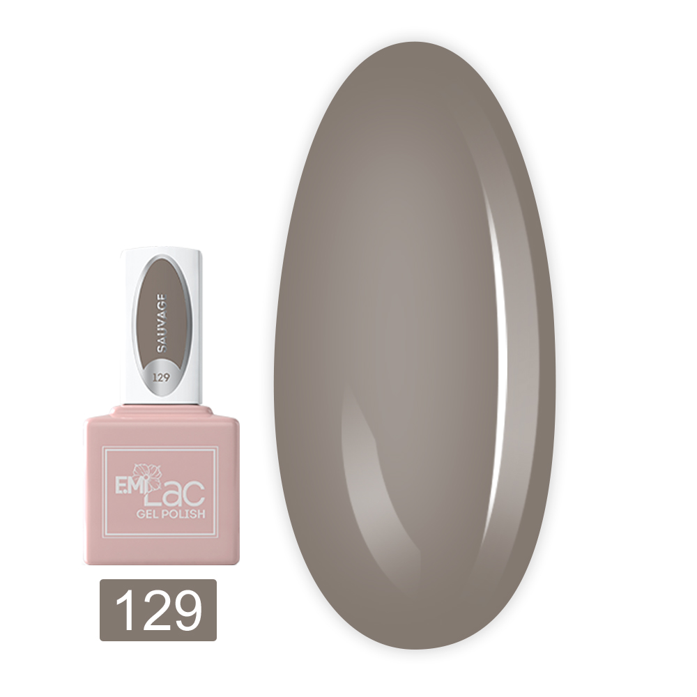 Гель лак E.MI Lac 9 мл (129 Соваж)