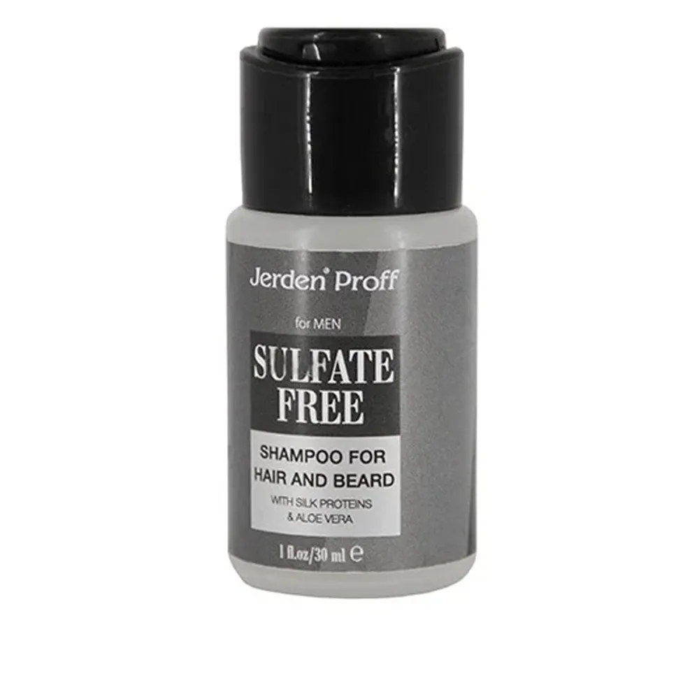 Шампунь безсульфатный мужской для всех типов волос Jerden Proff Sulfate free for hair and beard 30 мл