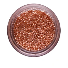 Бульонки металлические NailApex (золото розовое)