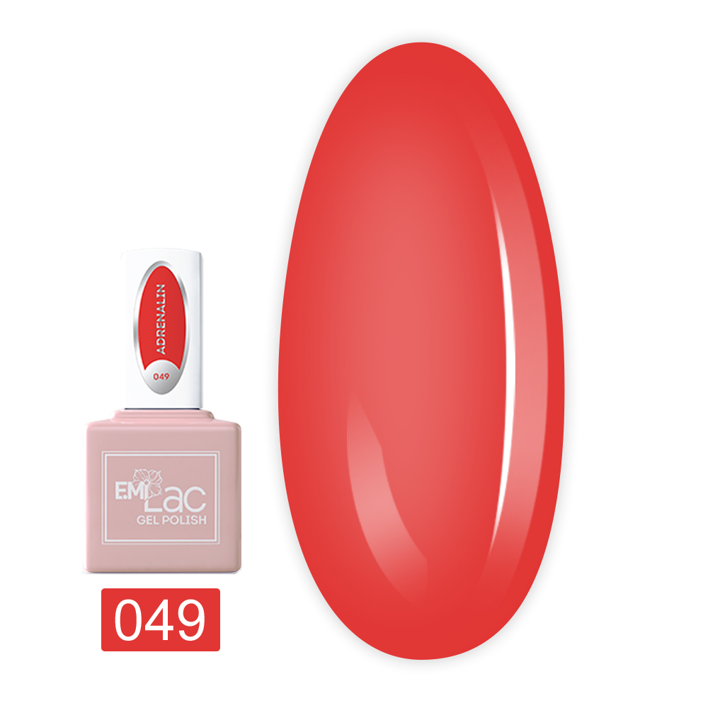 Гель-лак E.MI Lac 9 мл (049 Адреналін)