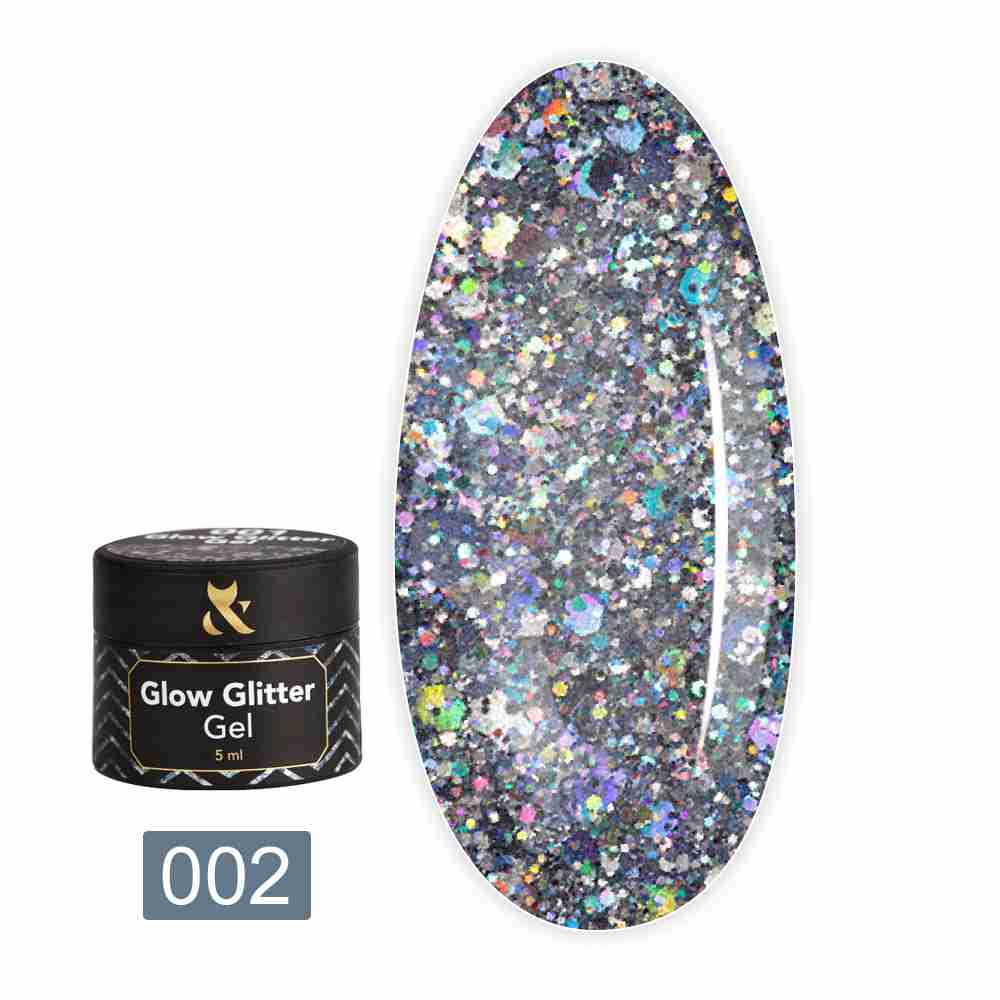 Гель FOX Glow Glitter Gel 5 мл (002)