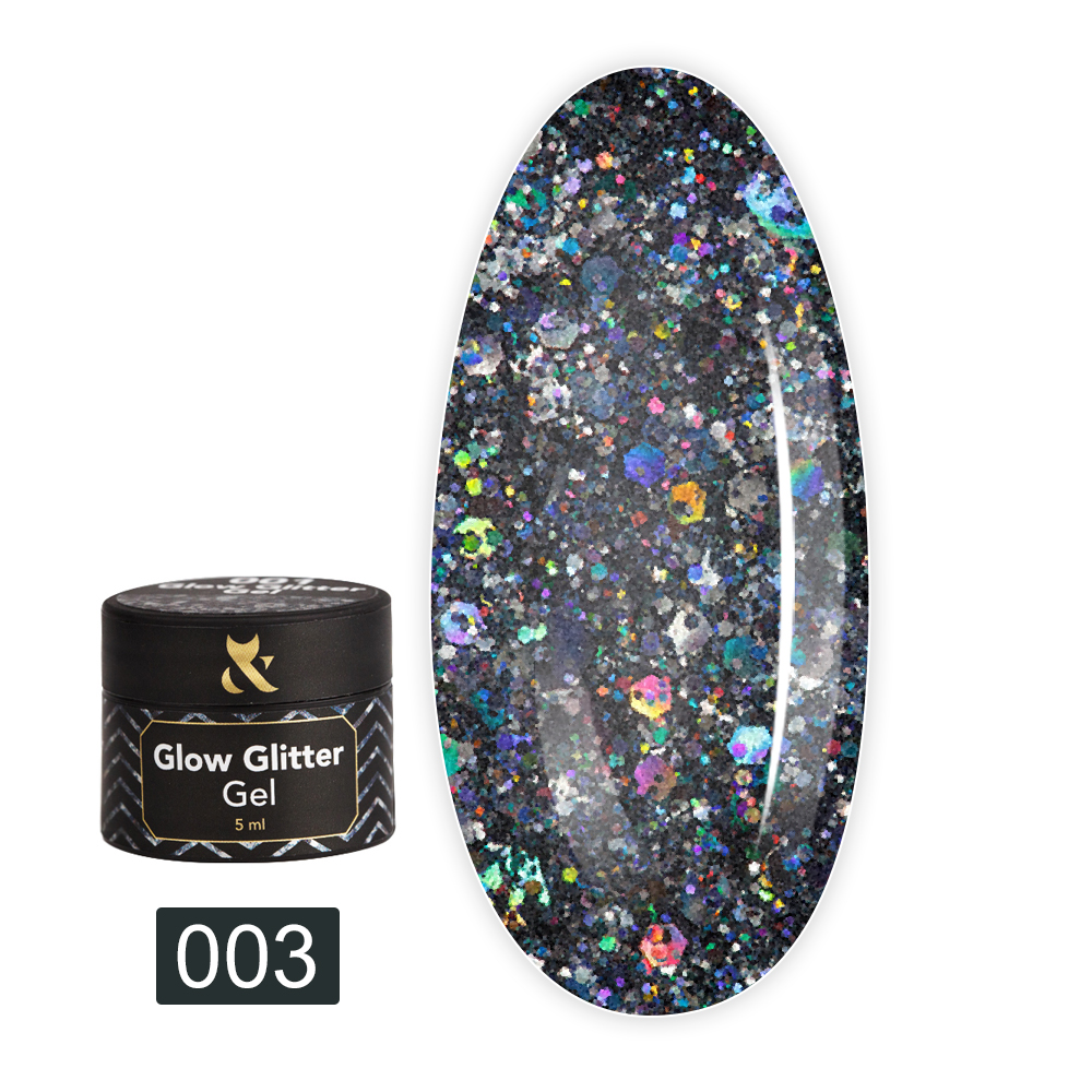 Гель FOX Glow Glitter Gel 5 мл (003)