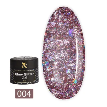 Гель FOX Glow Glitter Gel 5 мл (004)