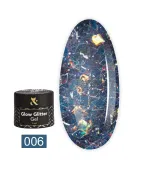 Гель FOX Glow Glitter Gel 5 мл (006)