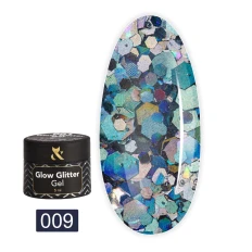 Гель FOX Glow Glitter Gel 5 мл (009)