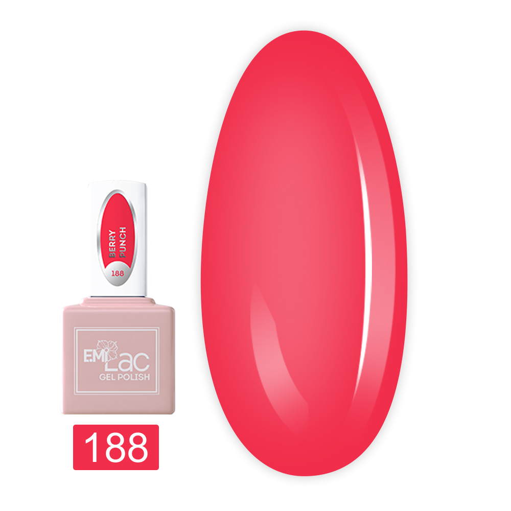 Гель лак E.MI Lac 9 мл (188 Ягодный пунш)
