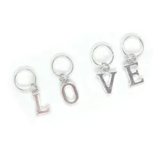 Пірсинг для волосся - букви на вибір 1 шт (літера LOVE)