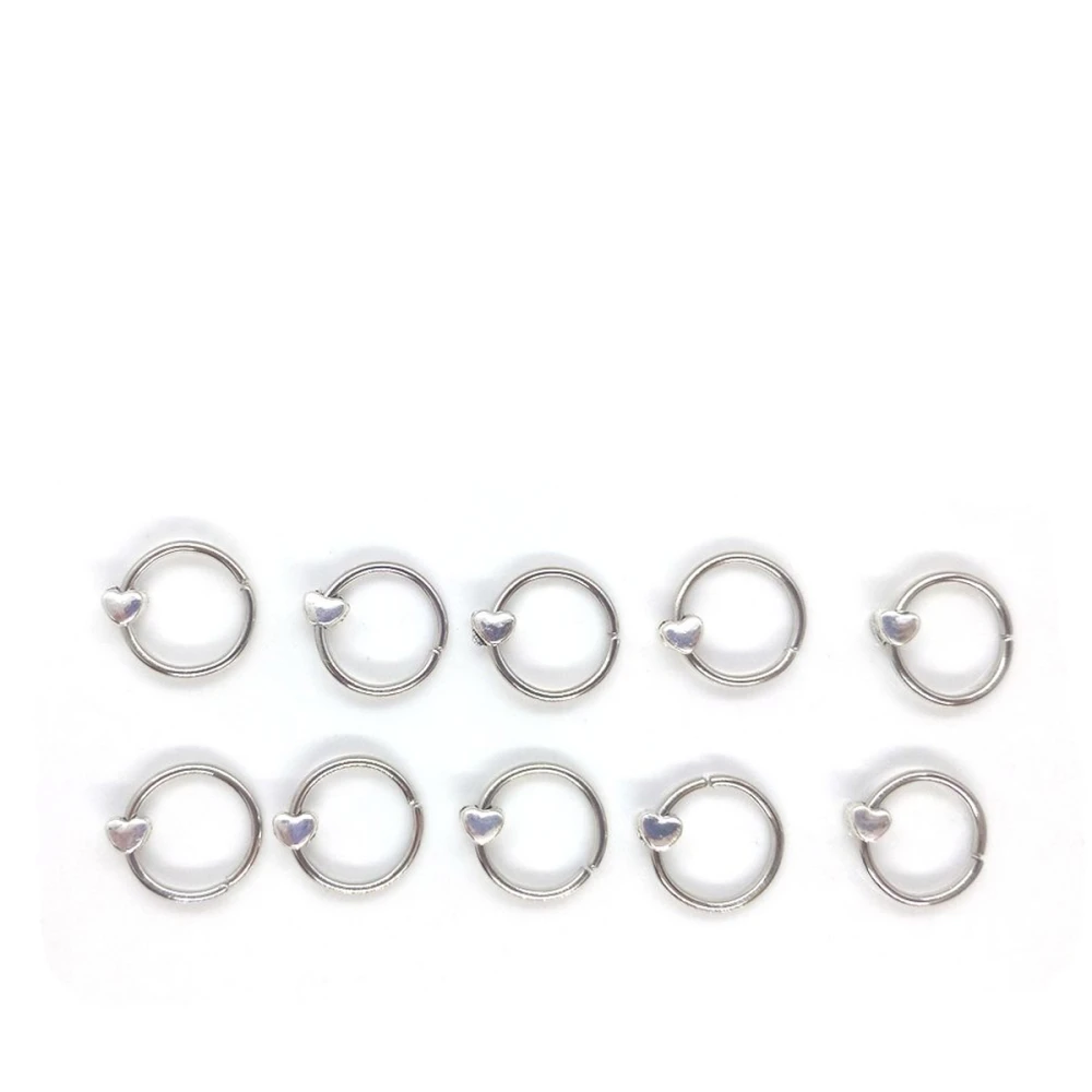 Пирсинг для волос SweetBeads 10 шт/уп (мини-сердечка)