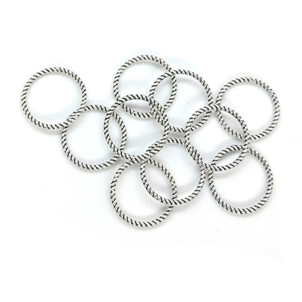 Пирсинг для волос 10 штуп (плетенки кольца 18 мм)