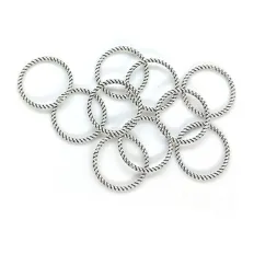 Пірсинг для волосся 10 штуп (плетені кільця 18 мм)