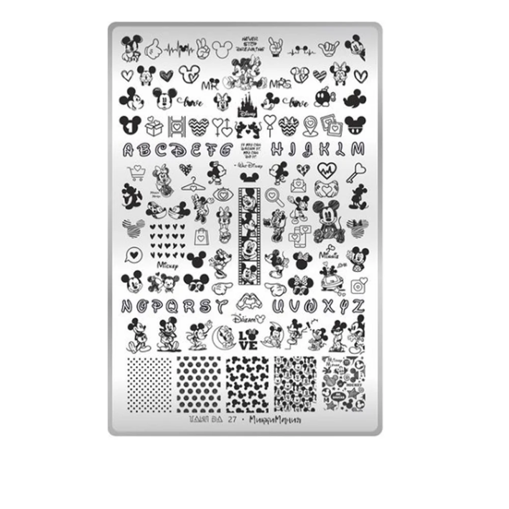 Пластина для стемпінгу ТАКІ ТАК (27 Міккіманія)