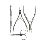 Набор инструментов OLTON (накожницы S+кусачки XS+ножницы 100мм+топорик-лопатка)