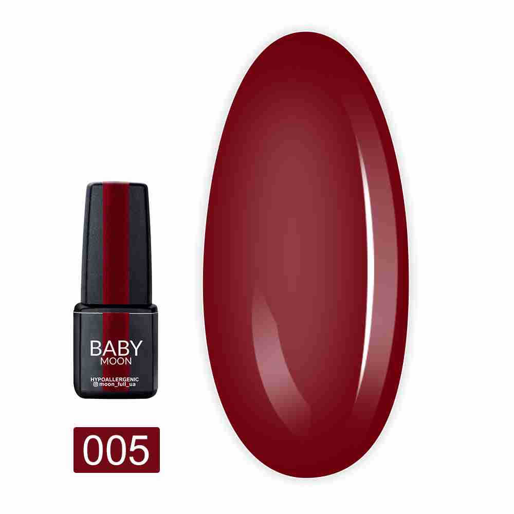 Гель-лак Baby Moon Burgundy 6 мл (005)