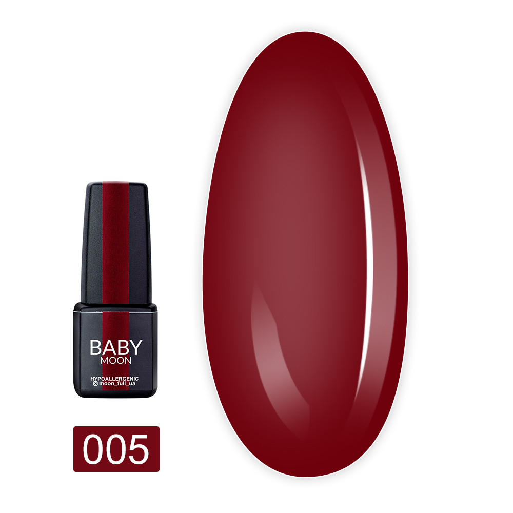 Гель лак Baby Moon Burgundy 6 мл (005)