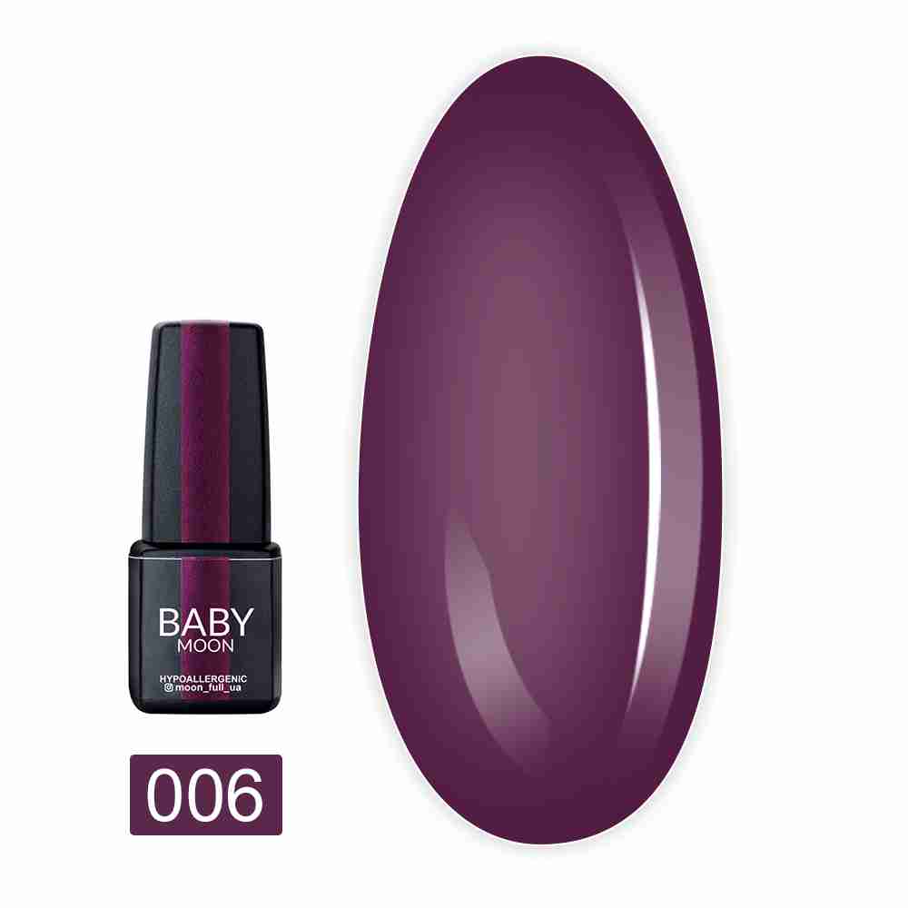 Гель-лак Baby Moon Burgundy 6 мл (006)