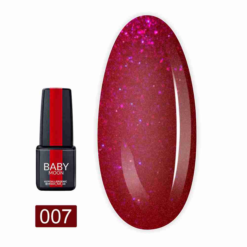 Гель-лак Baby Moon Burgundy 6 мл (007)