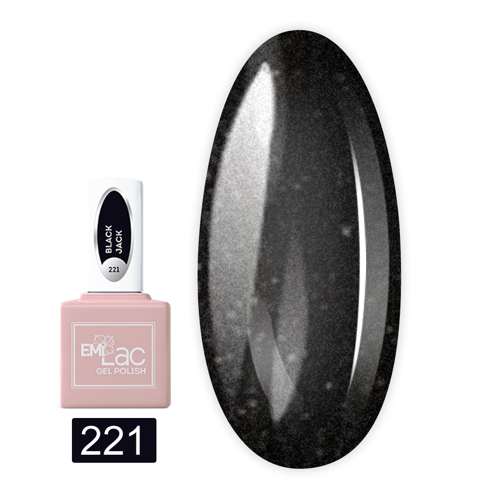 Гель лак E.MI Lac 9 мл (221 Блэк Джек)
