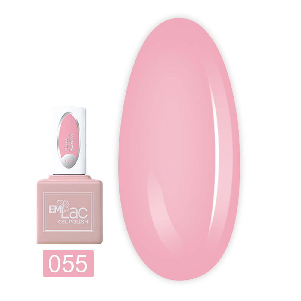 Гель лак E.MI Lac 9 мл (055 Пинк Сэндс)