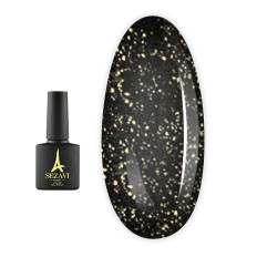 Топ Sezavi Glitter для гель-лаку універсальний з дрібним шимером 8 мл (Gold)