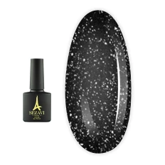 Топ Sezavi Glitter для гель лака универсальный с мелким шимером 8 мл (Silver)