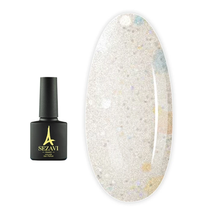Топ Sezavi STARS для гель лака универсальный с мелким и большим шиммером 8 мл