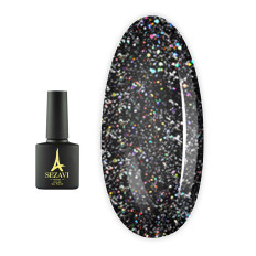 Топ Sezavi RAINBOW для гель-лаку універсальний з дрібним шимером 8 мл