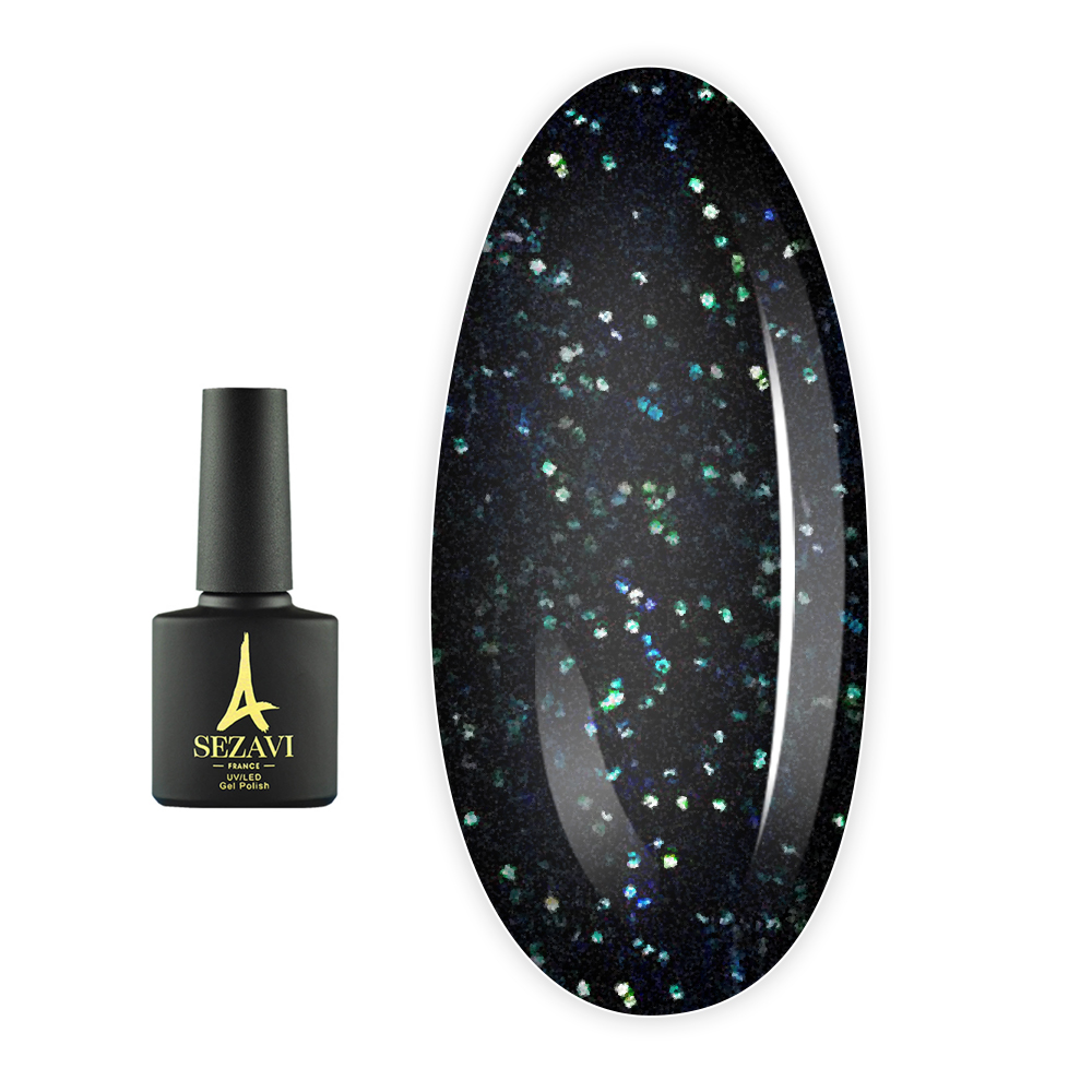 Топ Sezavi MERMAID для гель лака универсальный с мелким шимером 8 мл