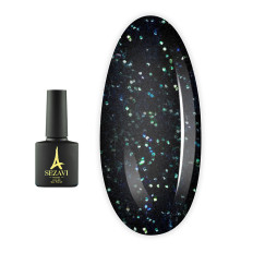 Топ Sezavi MERMAID для гель-лаку універсальний з дрібним шимером 8 мл