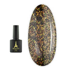 Топ Sezavi AMBER для гель-лаку універсальний з дрібним шимером 8 мл