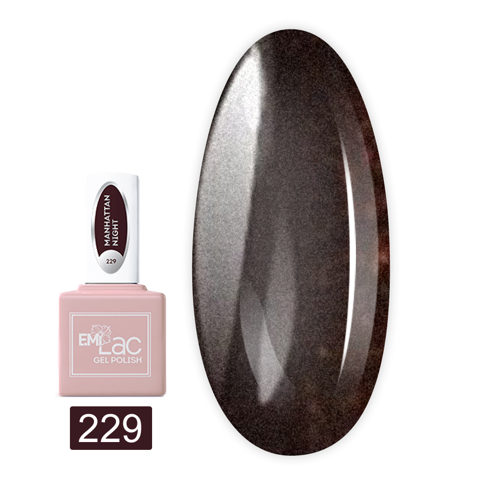 Гель-лак E.MI Lac 9 мл (229 Ніч у Манхеттені)