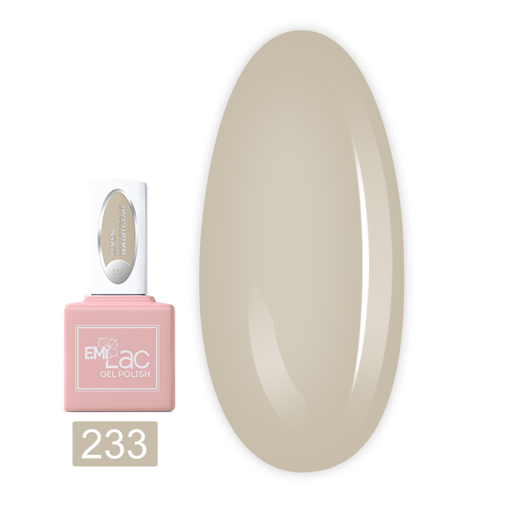 Гель-лак E.MI Lac 9 мл (233 Льняний жилет)