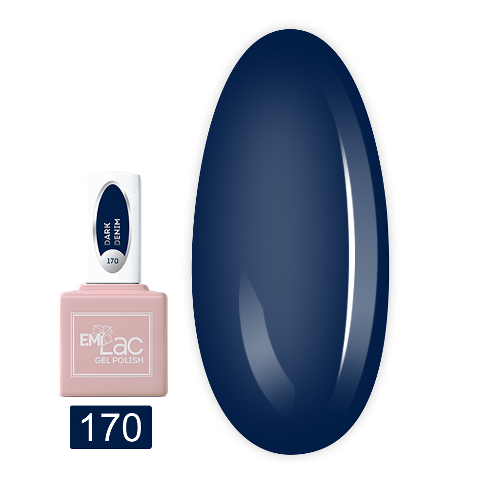 Гель-лак E.MI Lac 9 мл (170 Темний денім)
